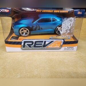 REV ROLLERS 2012 Chevy COPO Camaro Blue Variant Friction Powered Vehicle NIB
